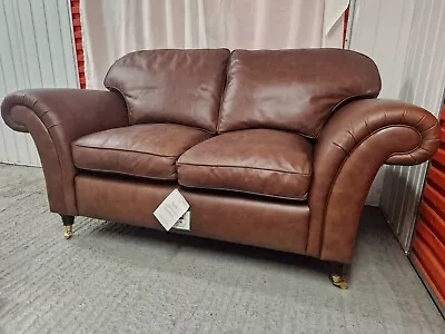 Laura Ashley Mortimer Sofa In Leather • £899