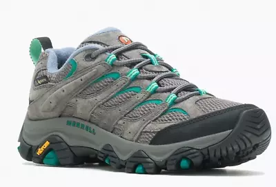 Merrell Women's MOAB 3 GTX  Hiking Shoes GRANITE/MARINE GRIS J500234 / US 7.5 • $41.99