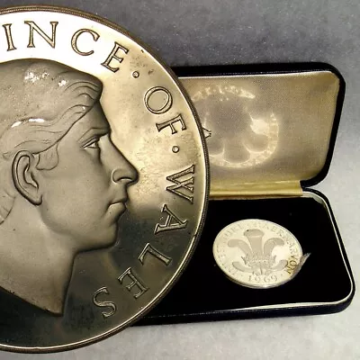 $30 • Buy Charles, Prince Of Wales, 1969 Investiture Silver Medal Proof Set #628 * RARE *