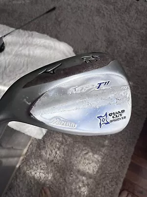 Mizuno MP T-11 Chrome 52° Gap Wedge Steel Shaft Stiff Flex Left Hand 36.5 Long • $40