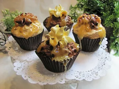 Fake Ornamental Cakes Artificial Walnut Coffee Chocolate Toffee Cupcakesprop  • £32