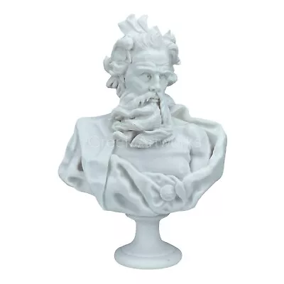 $109 • Buy Neptune Poseidon Bust Head Greek Roman God Statue Sculpture Portrait Cast Marble