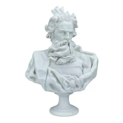 Neptune Poseidon Bust Head Greek Roman God Statue Sculpture Portrait Cast Marble • $109