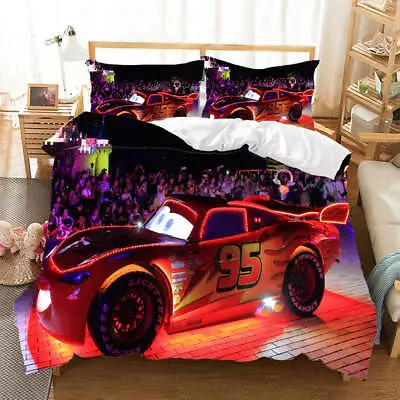 Wonderful Fun Fierce Racing 3D Quilt Duvet Doona Cover Set Pillow Case Print • $64.47