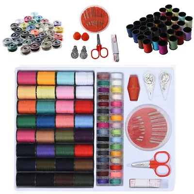 100Pcs Sewing Machine Thread Mix Color Set Spool Bobbin Kits Sewing Machine Reel • £8.73