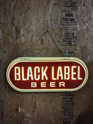 Vintage  Rare Carling Black Label Beer Lighted  Sign Breweriana   • $299.99