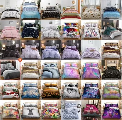 Ultra Soft Doona Quilt Duvet Cover Set Single Double Queen Super King Bedding AU • $28