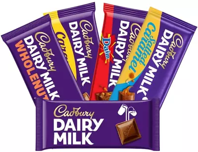 Cadbury 5-Pack Variety - Dairy Milk Daim Caramel Wholenut And Salted Caramel • £13.95