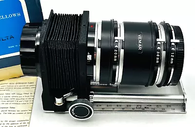 For Minolta By BITTCO: Triple Rail Macro Extension Bellows + Extension Tube SET • $45