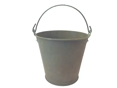 Vintage Used Old Metal Wire Handle Rustic Small Bucket Pail Decorative  • $24