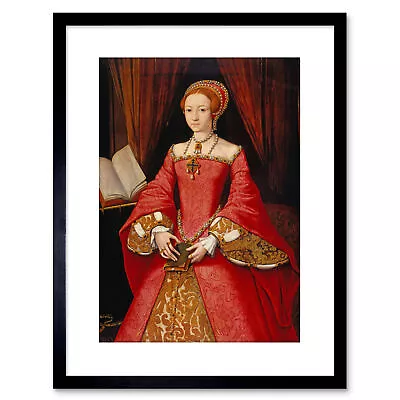 £14.99 • Buy Scrots (Attr.) Princess Elizabeth Tudor Small Framed Art Print 9x7 Inch