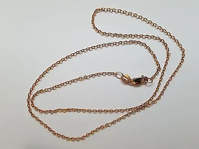 NEW Genuine Solid 9ct 9k Rose Pink Gold Diamond Cut Cable Ladies Necklace Chain • $249
