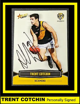$30 • Buy ✺Signed✺ 2013 RICHMOND TIGERS AFL Card TRENT COTCHIN Mint. Great Signature🐯🏅