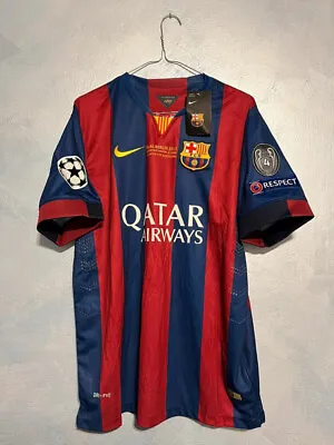 FC Barcelona Retro Champions League Final 2015 Jersey  Messi • $42