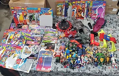 Huge Vintage Action Figure Lot TMNT Power Rangers Ghost Busters He-Man MOTU • $99.99