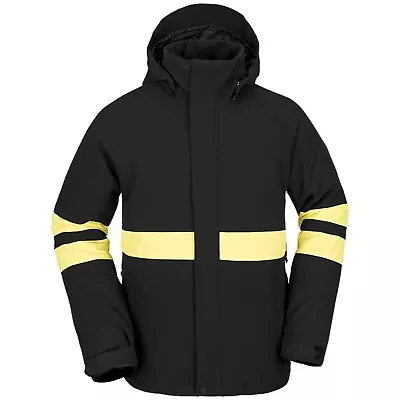 NEW Volcom Men's M MEDIUM Jp Insulated SKI Snowboard Jacket BLACK YELLOW 15KMM • $199.99