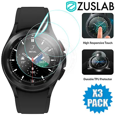For Samsung Galaxy Watch 6 4 Classic 40 42 43 44 46 47mm Screen Protector X3 • $7.95