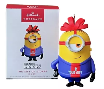 Hallmark 2023 Minions The Gift Of Stuart Magic Sound Keepsake Xmas Ornament NIB • $14.88