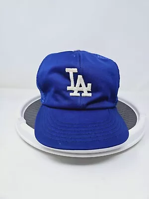 VTG Los Angeles Dodgers Mesh Trucker Snapback Hat Annco 1980s MEDIUM READ  • $23.74