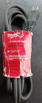 Milwaukee 48-76-5010 Quik-Lok 10-Foot 2 Wire Double Insulated Cord • $25