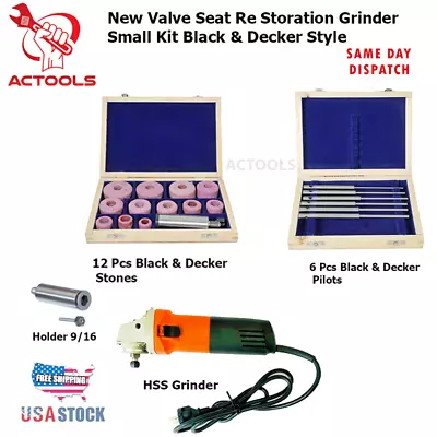 Valve Seat Re Storation Grinder  230v 50Hz  Small Kit Black & Decker Style USA • $202.34