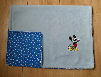 Personalised Mickey Mouse Baby Blanket Pram Car Seat Moses Basket Fleece  • £13.99