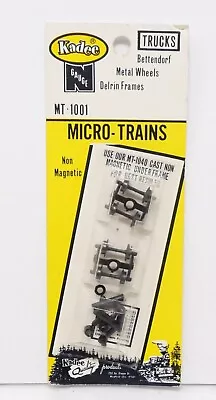 Kadee Micro Trains MT-1001 Bettendorf Freight Trucks Non-Magnetic N Scale • $9.95