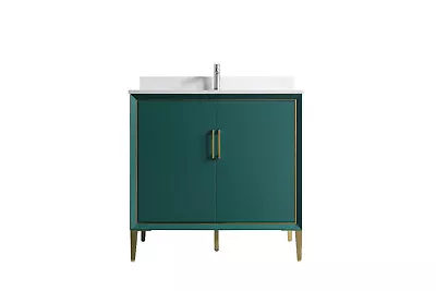 Dyconn Freestanding Shaker Bathroom Vanity With Stone Cultured Marble Countertop • $849.99