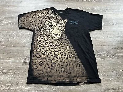 Extinction Is Forever Las Vegas Big Leopard Print T Shirt Double Sided Vtg 90s • $29.99