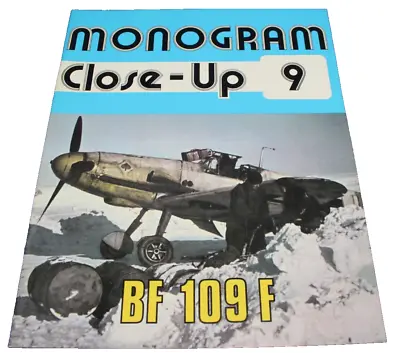 BF 109 F Monogram Close-Up 9 WWII WW2 Airplane History Fighter Luftwaffe German • $9.99
