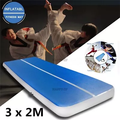 3X2M Inflatable Gym Mat Air Floor Tumbling Track Gymnastics Cheerleading Pad Cw • $788.82