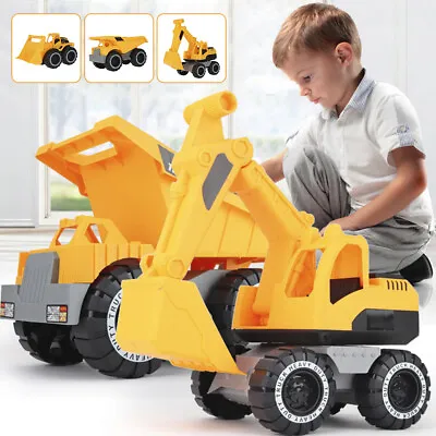 Engineering Construction Truck Excavator Digger Vehicle Toy Kids Xmas Gift © • $15.79