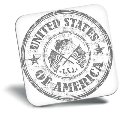 Awesome Fridge Magnet Bw - United States Of America Travel Stamp  #40182 • £4.99
