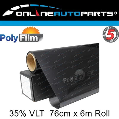 $33.95 • Buy Premium Nano Ceramic Tint Film 35% VLT 6m~76cm DIY Roll Car Home Office UV Block