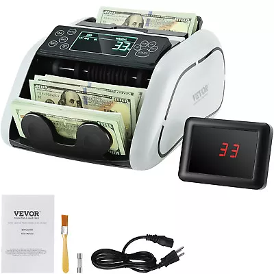 VEVOR Money Counter Machine Bill Counter With UV MG IR DD Counterfeit Detection • $76.99