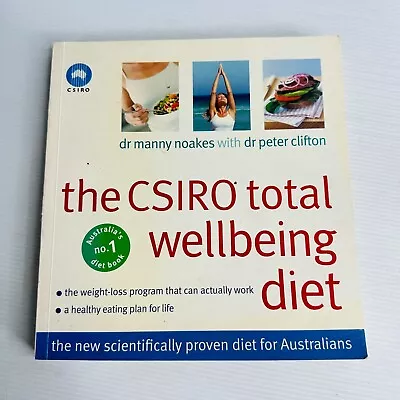 The CSIRO Total Wellbeing Diet Cookbook Recipes Paperback Book Healthy Food • $19.99