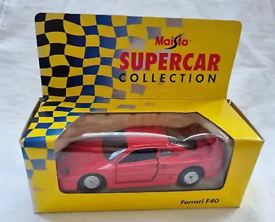 Maisto SUPERCAR Collection - ?Diecast - FERRARI F40 - Boxed • £2.50