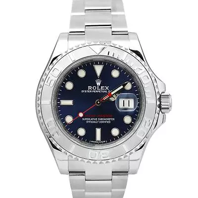 MINT PAPERS Rolex Yacht-Master Platinum BLUE 40mm Steel Oyster Watch 116622 BOX • $11993.11