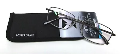 Magnivision Titanium Reading Glasses With Soft Case T10 GUN - Choose Diopter • $15.99