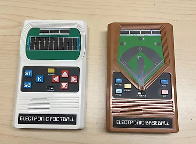 Mattel Electronic Football /baseball Handheld Video Games • $60