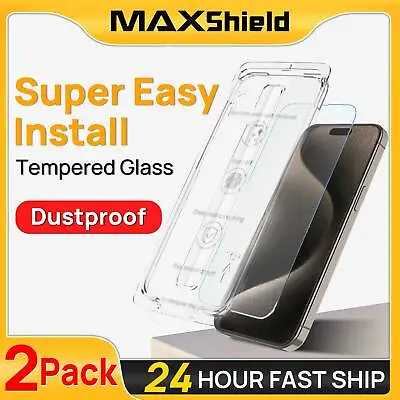 Tempered Glass Screen Protector Full Cover F IPhone 15 14 Pro Max 13 12 11 Xs XR • $7.95