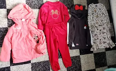 Girls Clothes Bundle Jacket Hoodie Tracksuit Tops Minnie Mouse Age 3-4 Years • £4