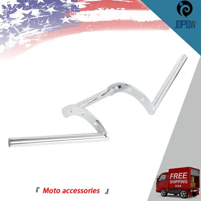 22mm 7/8  Chrome Motorcycle Z Bars Handlebar For Honda Yamaha Suzuki Chopper • $42.80