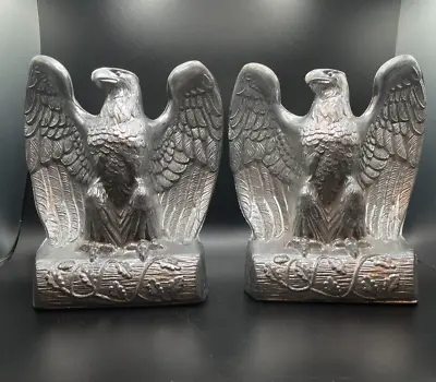 Cast Metal American Eagle Vintage Bookends • $24.49