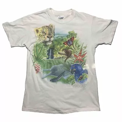 Vintage 90s Vintage Animal Nature All Over Print T Shirt M Branson MO • $25