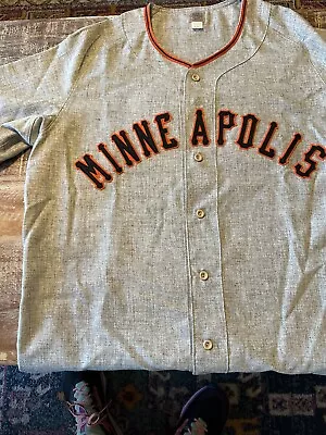 Authentic Ebbets Field Flannel Willie Mays Jersey Minneapolis Millers Xl 48 • $74