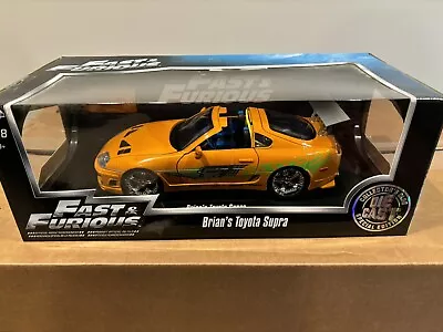 Jada 1:18 Fast And Furious Brian's Toyota Supra NIB • $140