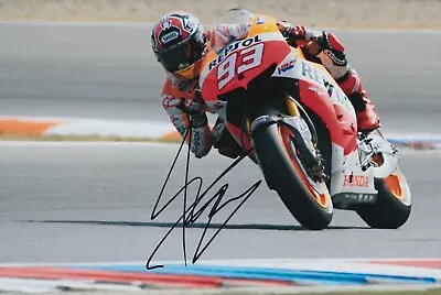 Marc Marquez Hand Signed 12x8 Photo MotoGP Autograph Repsol Honda • $124.41