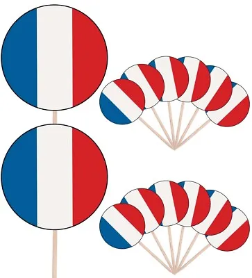 £5.99 • Buy France French Flags Party Food Cake Picks Decorations Toppers Euro World Cup