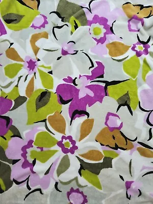 Vera Bradley Blanket Portobello Road 50  X 80  Floral Purple Green Gray Black • $18.77